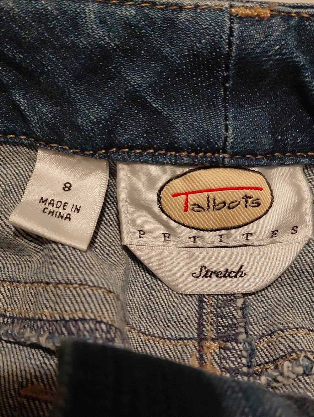 Vintage 90s Talbots Petites Denim Maxi Skirt - Size 8P - Picture 3 of 7